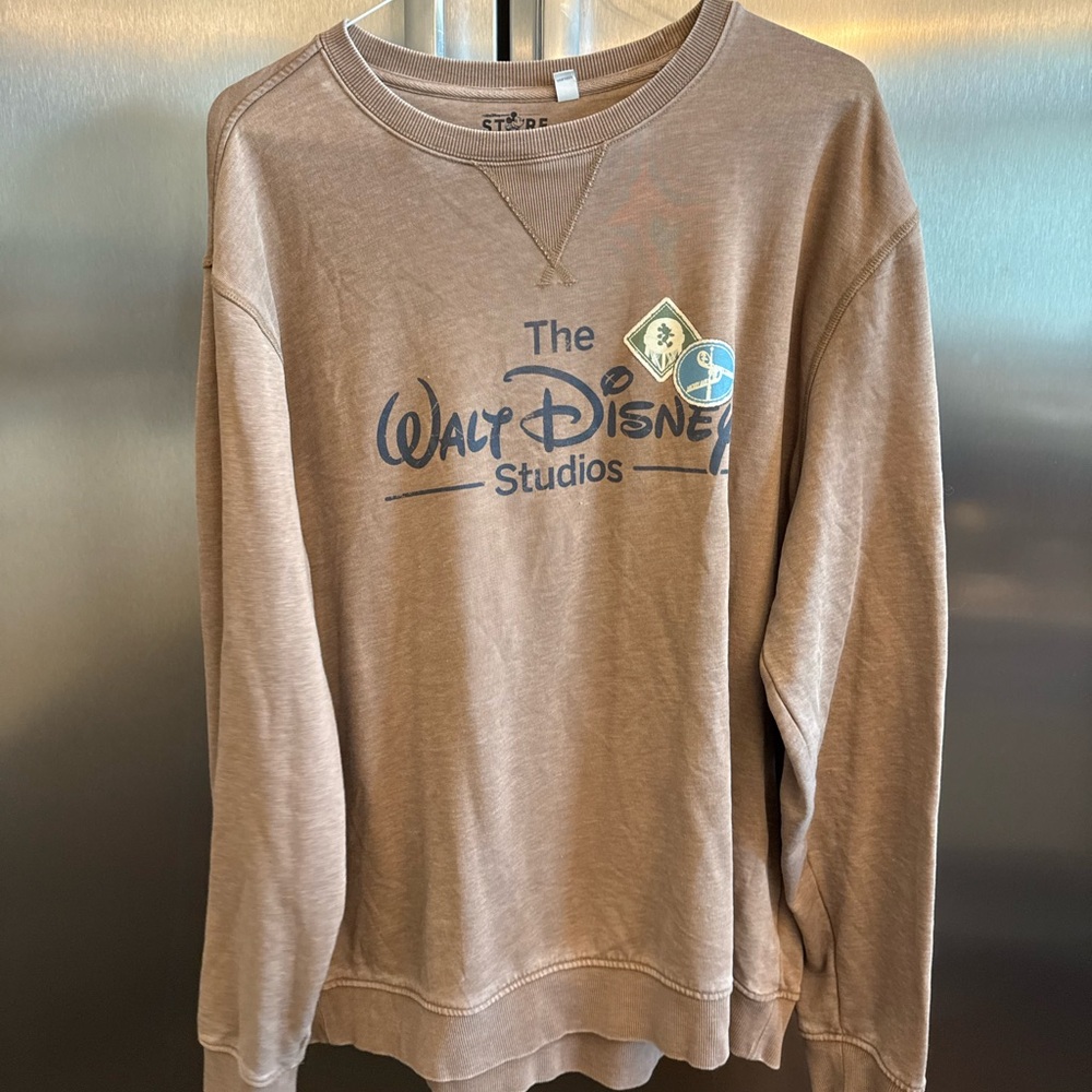 Disney Studios Brown Crewneck Sweater sweatshirt plus 2x